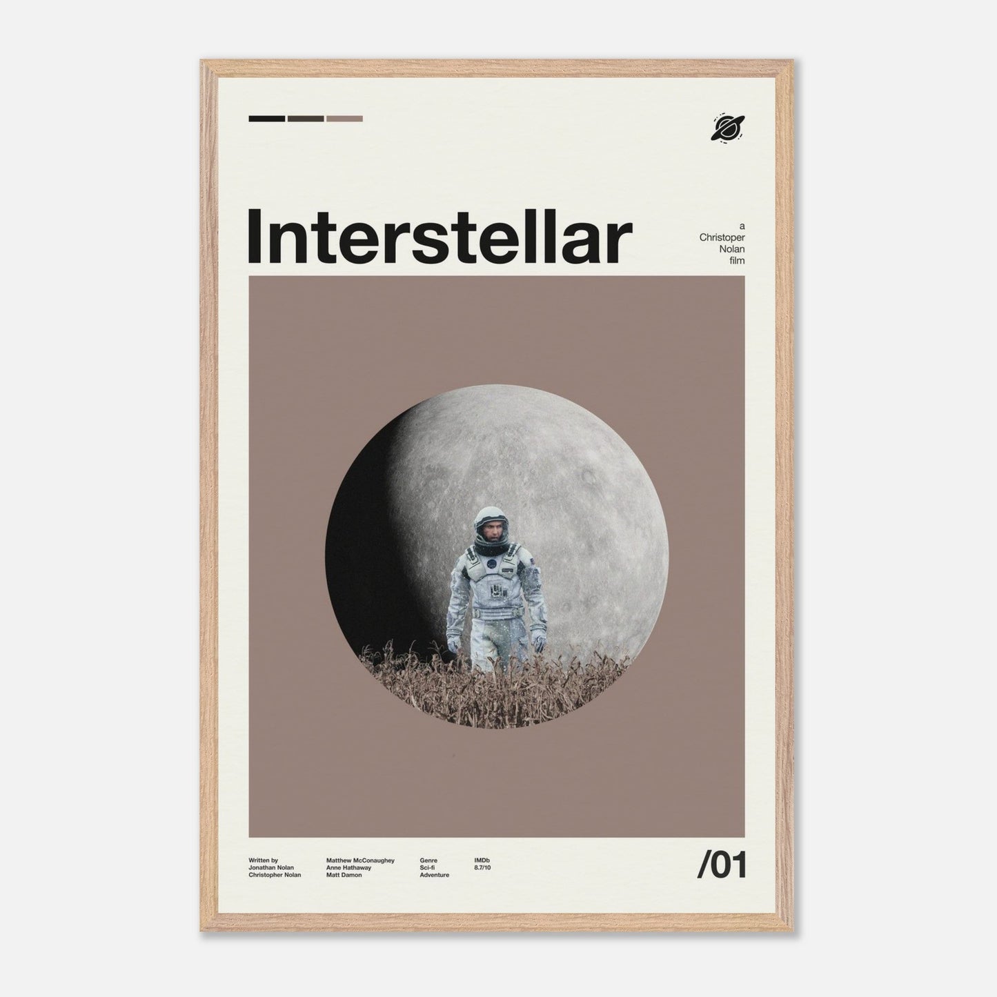 Interstellar Natural Wood 24x36