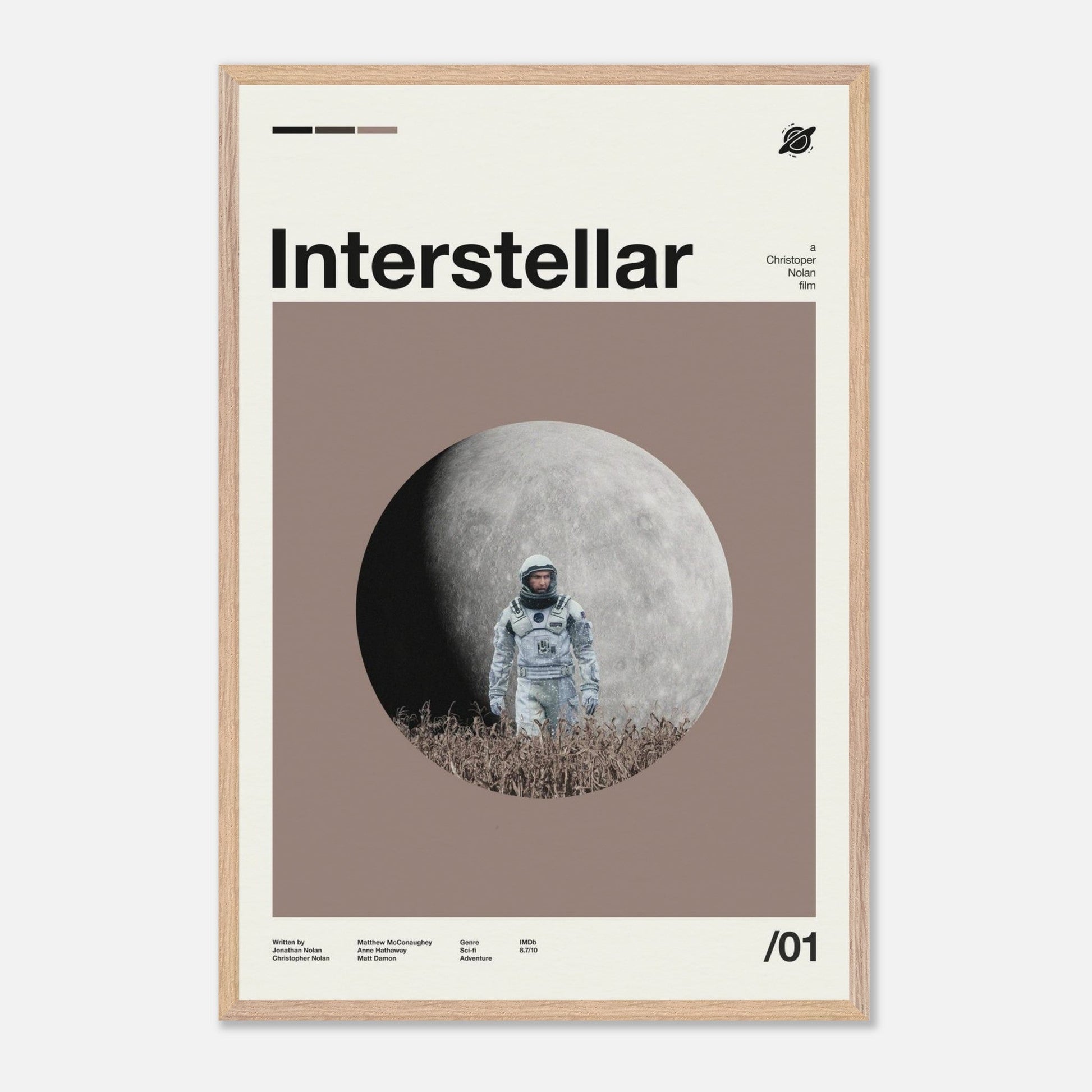 Interstellar Natural Wood 24x36