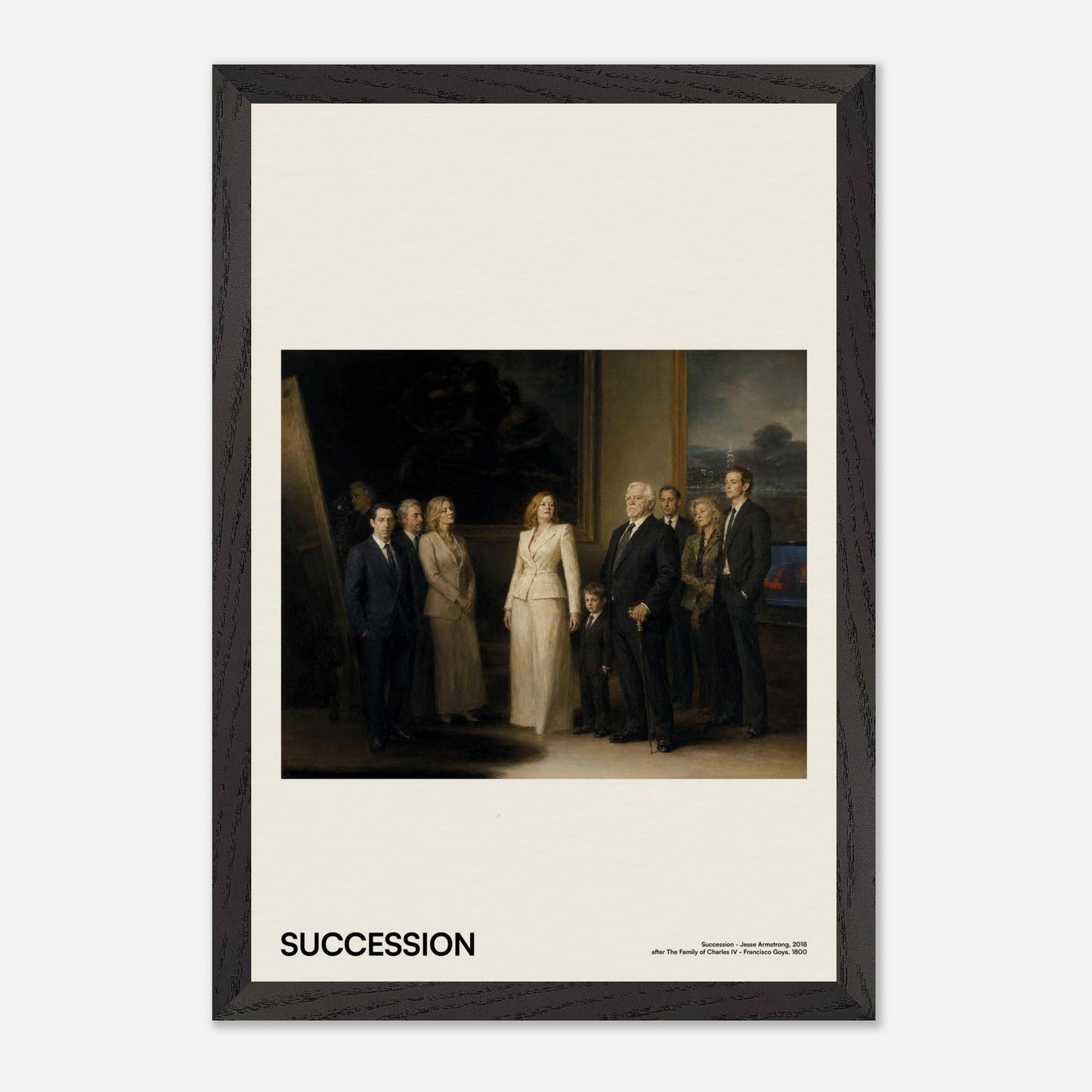 Succession Black Wood 12x18