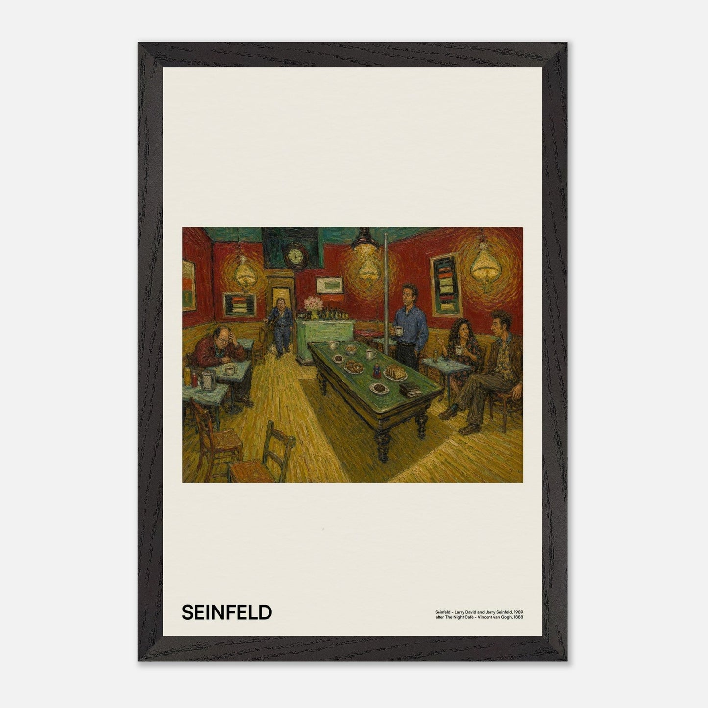 Seinfeld Black Wood 12x18