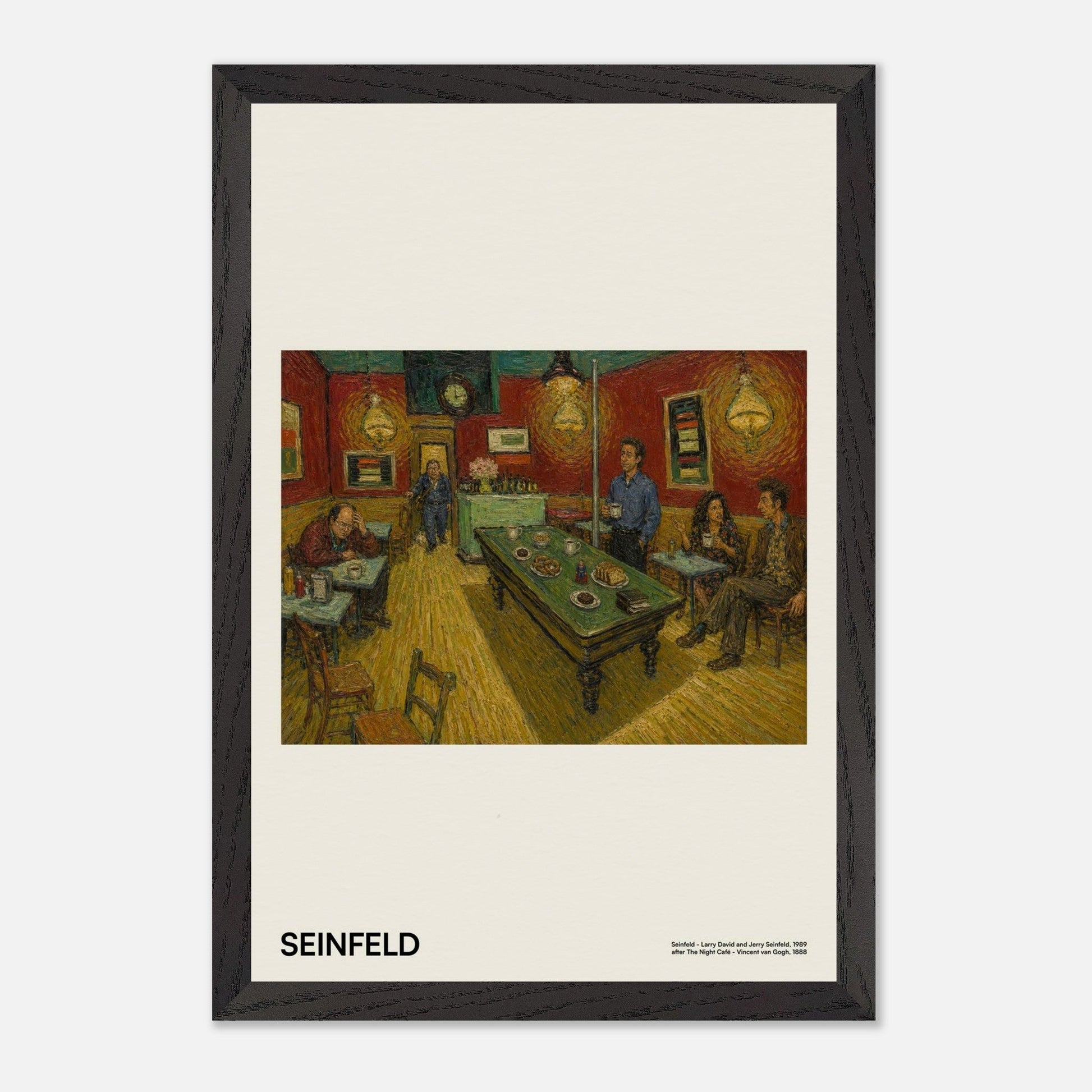 Seinfeld Black Wood 12x18