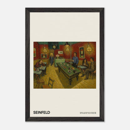 Seinfeld Black Wood 12x18