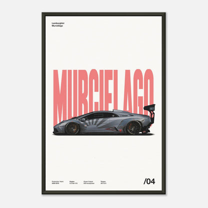 Lamborghini Murciélago Metal 12x18