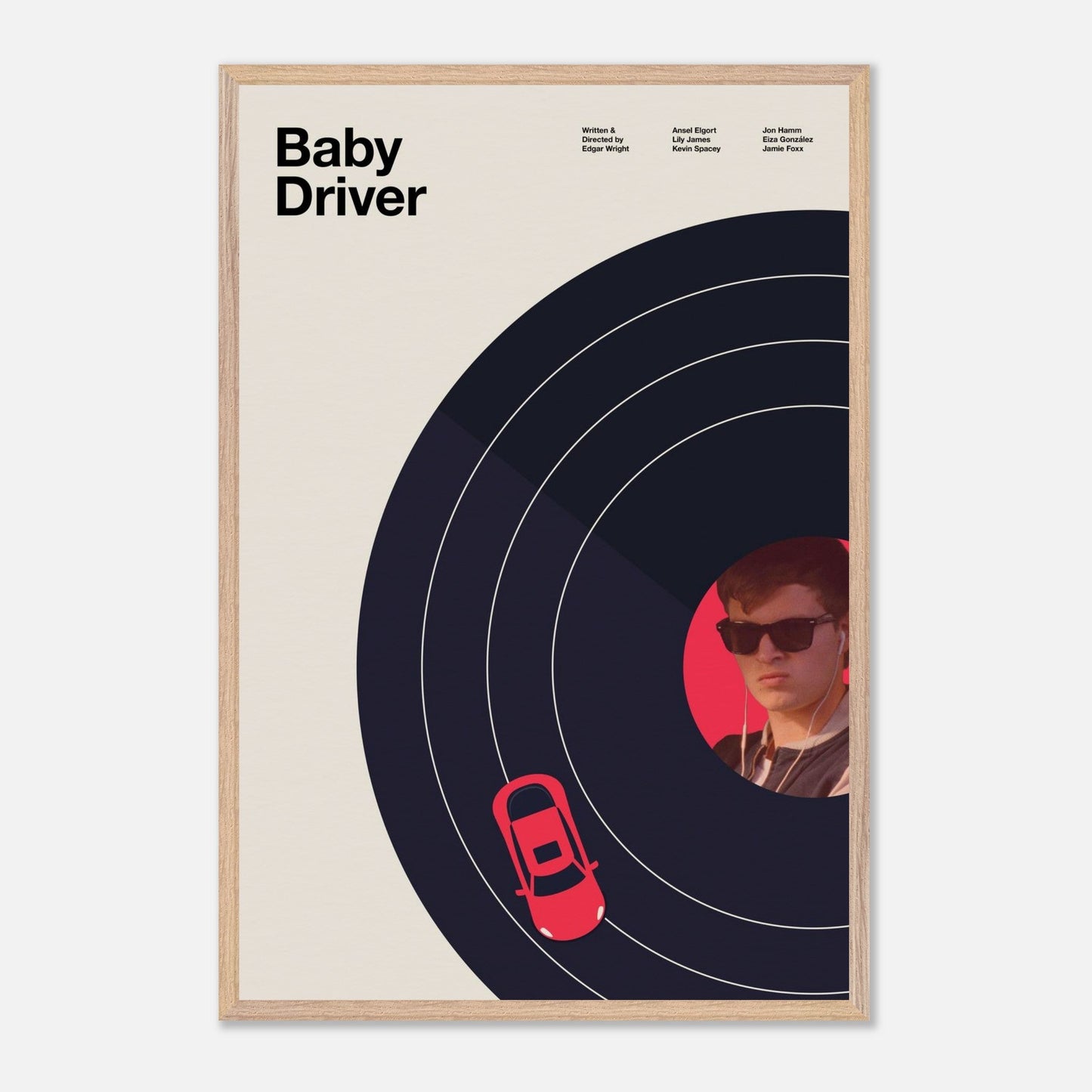 Baby Driver Natural Wood 24x36