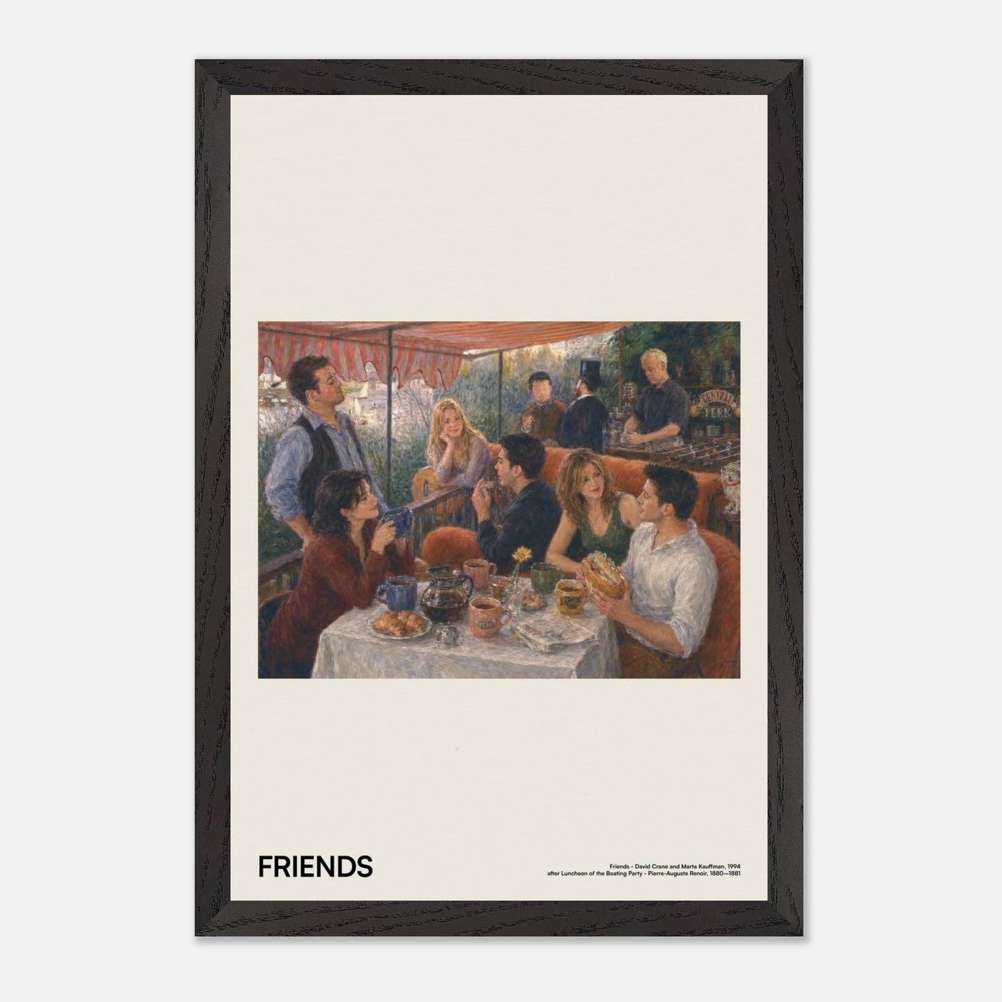 Friends Black Wood 12x18