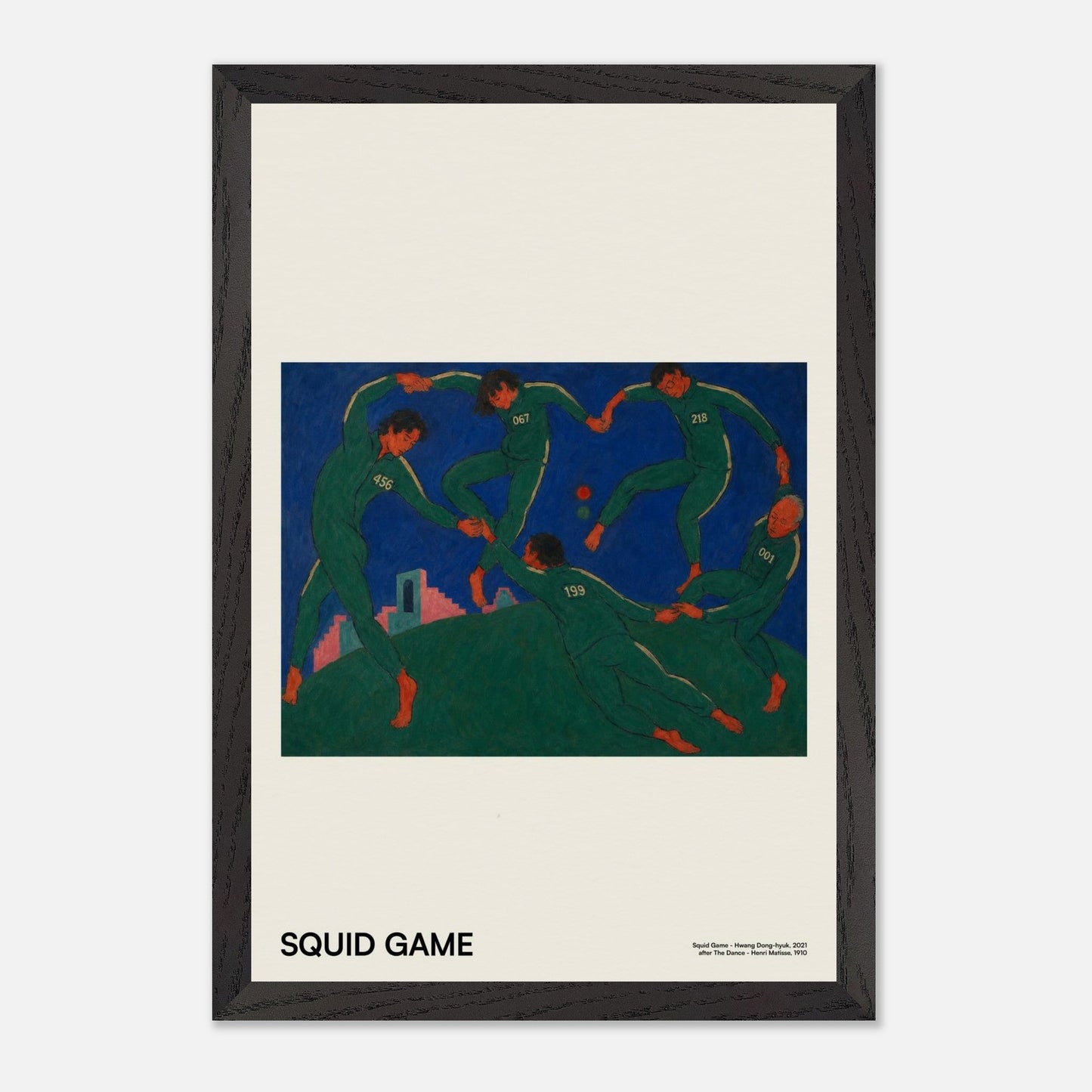 Squid Game Black Wood 12x18