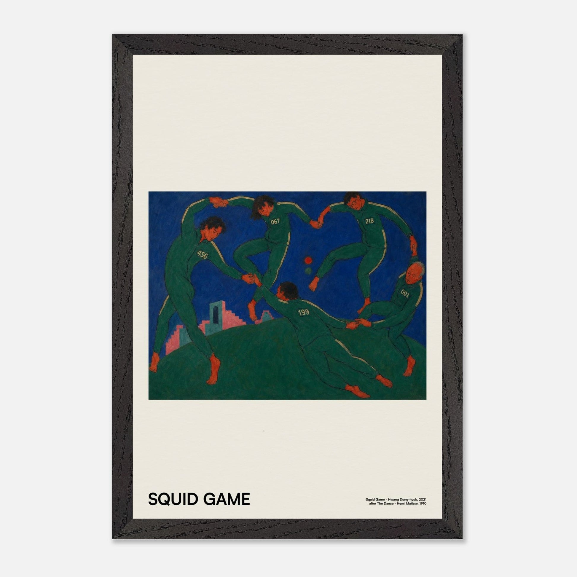 Squid Game Black Wood 12x18
