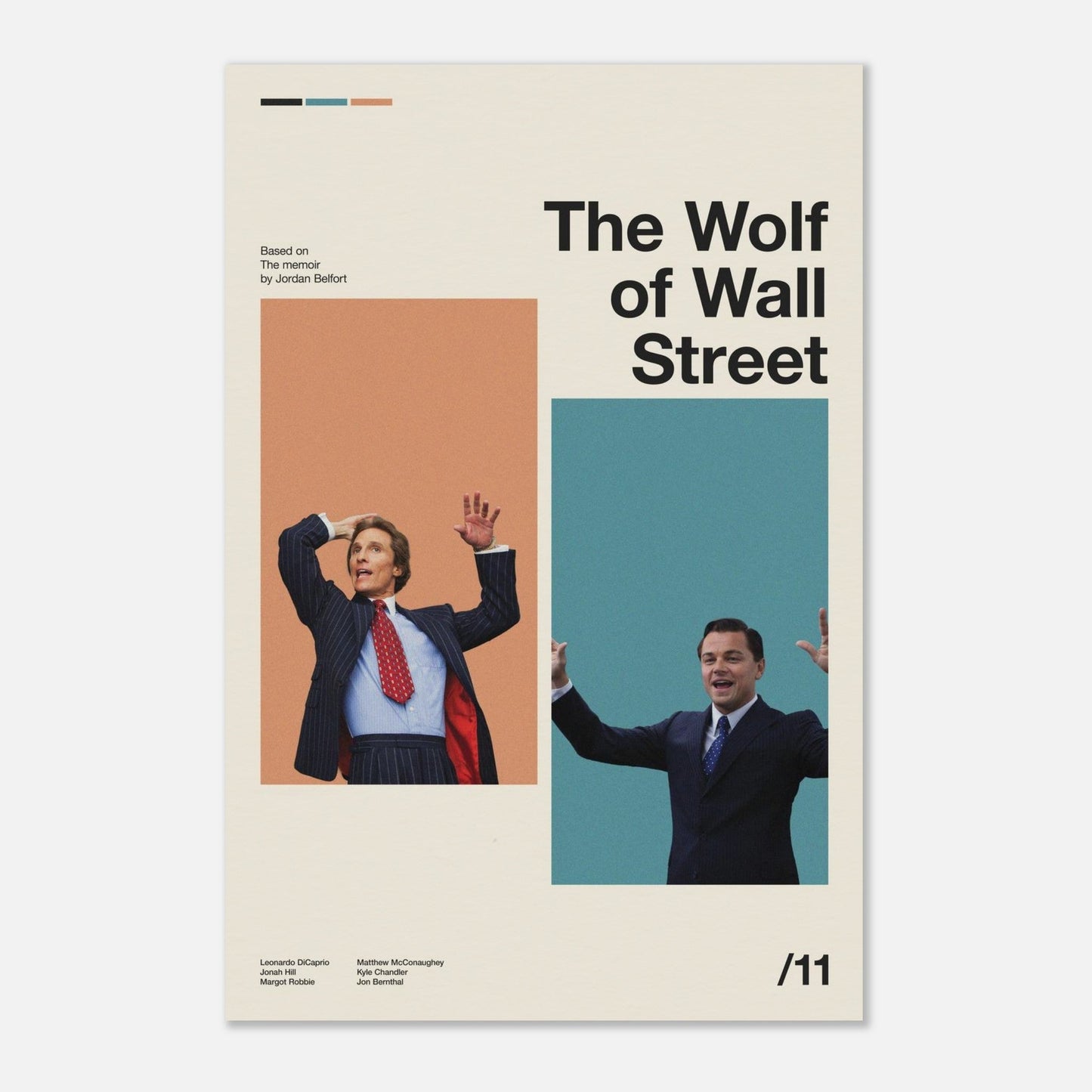 The Wolf of Wall Street No Frame 12x18