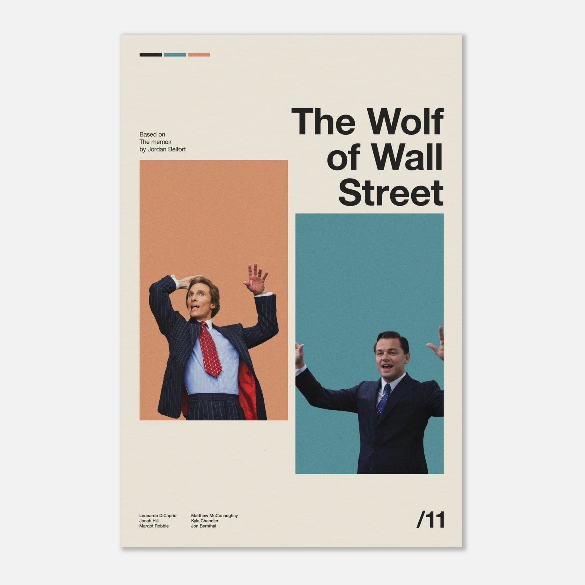 The Wolf of Wall Street No Frame 12x18