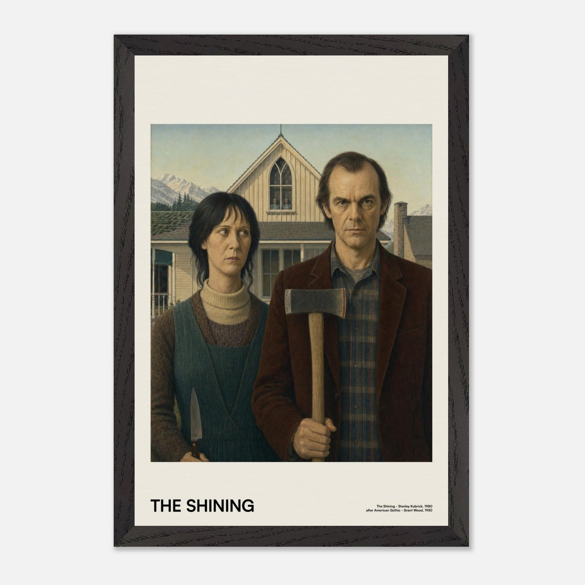 The Shining Black Wood 12x18