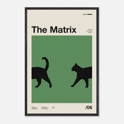 The Matrix Black Wood 24x36