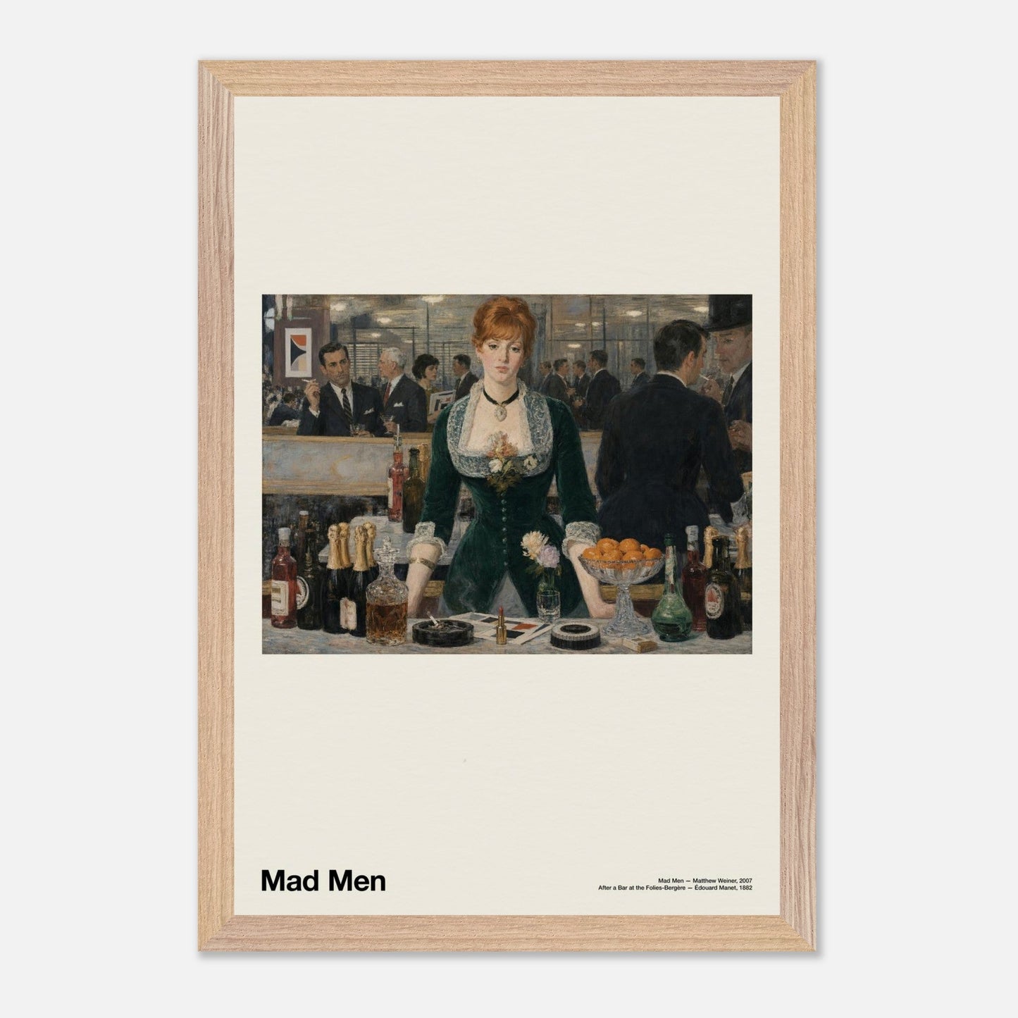 Mad Men Natural Wood 12x18