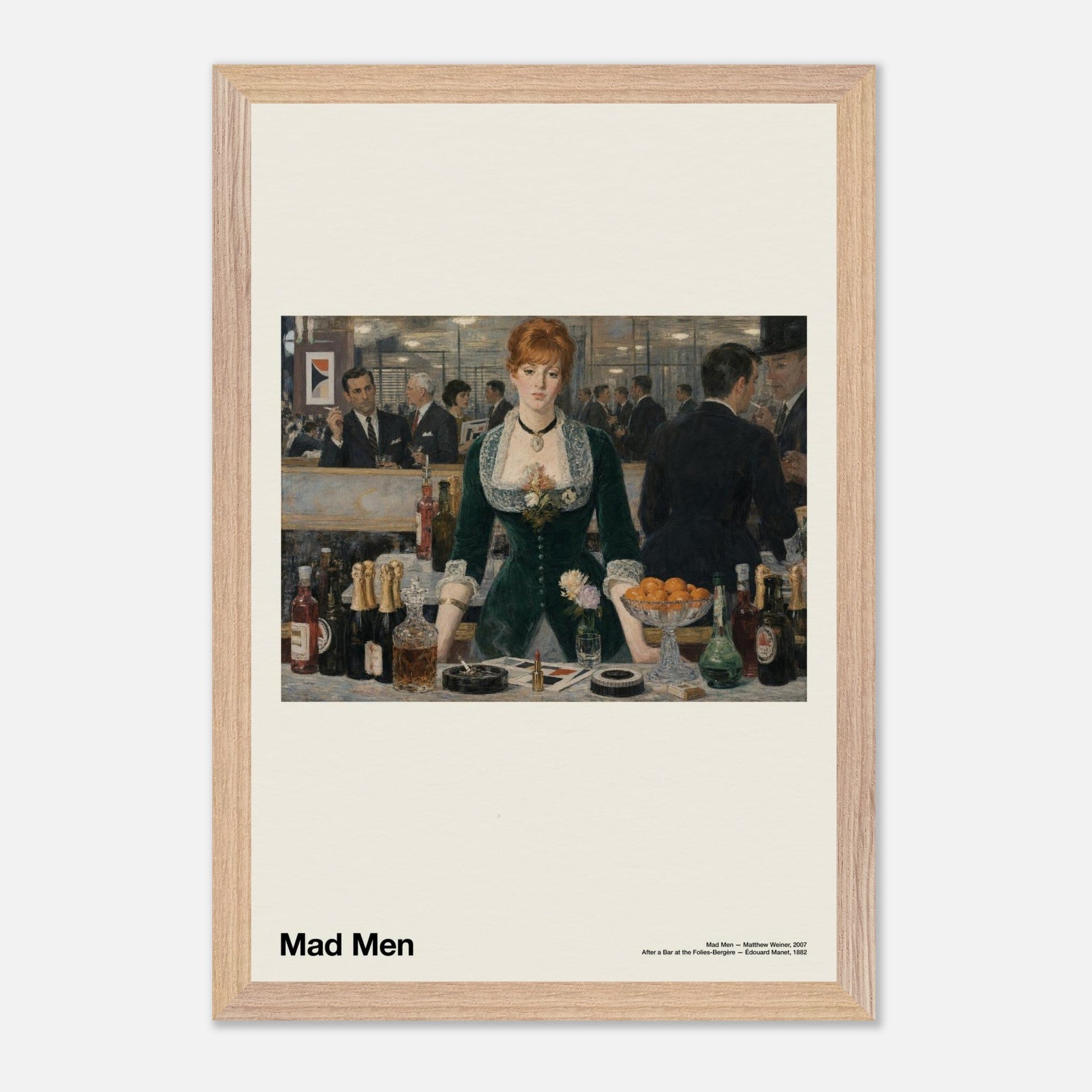 Mad Men Natural Wood 12x18