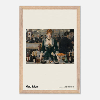 Mad Men Natural Wood 12x18