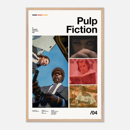 Pulp Fiction Natural Wood 24x36