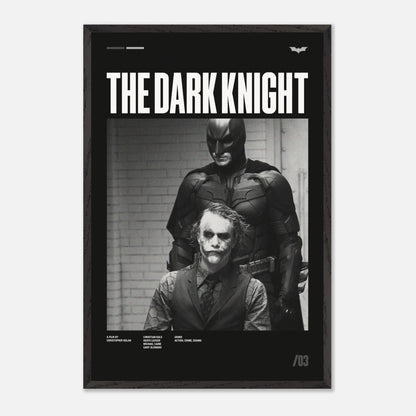 The Dark Knight Black Wood 24x36