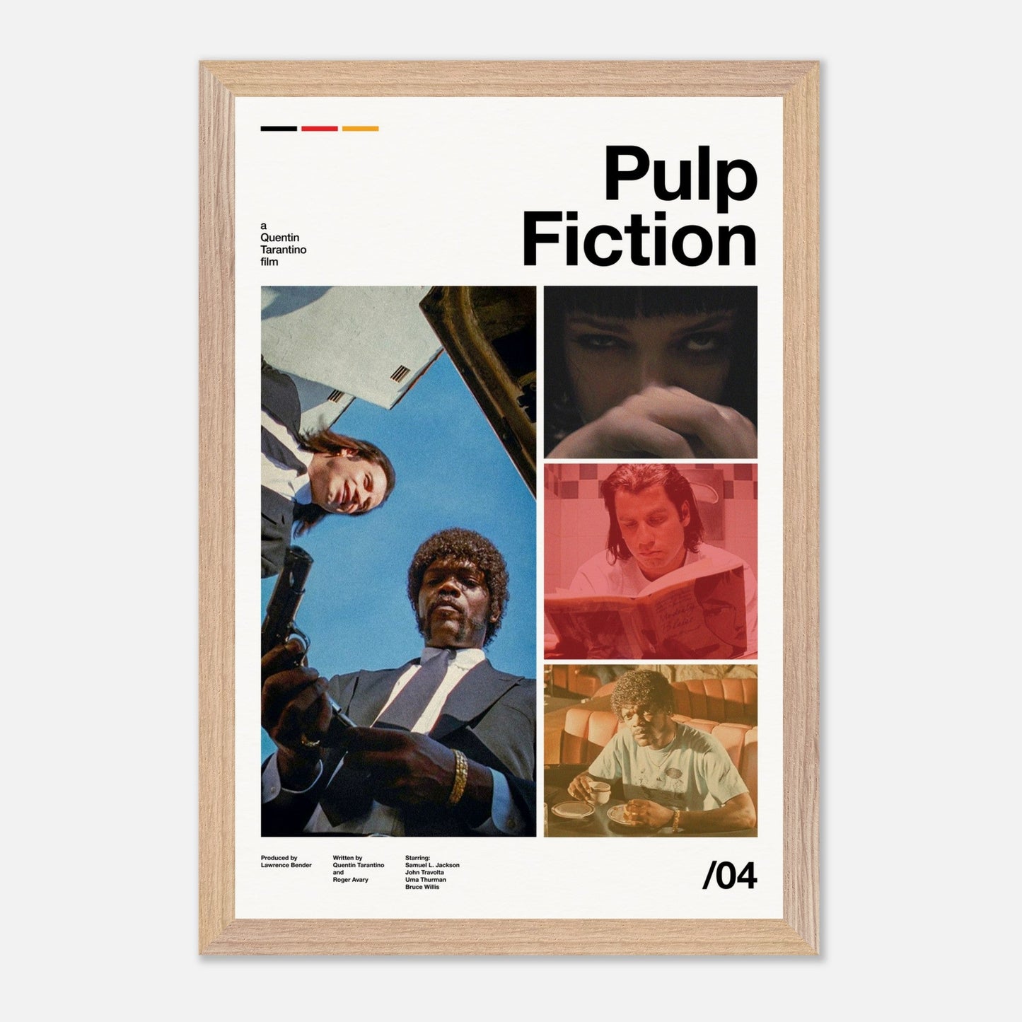 Pulp Fiction Natural Wood 12x18