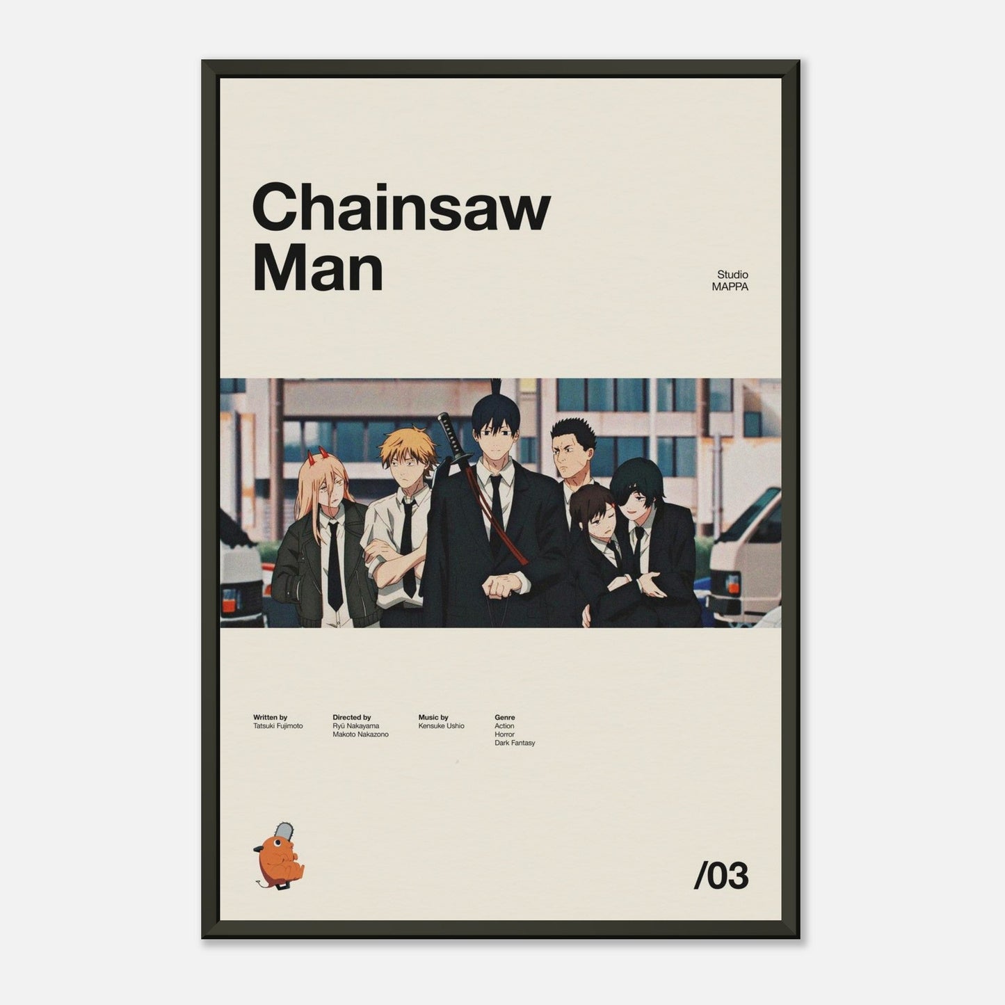 Chainsaw Man Metal 12x18