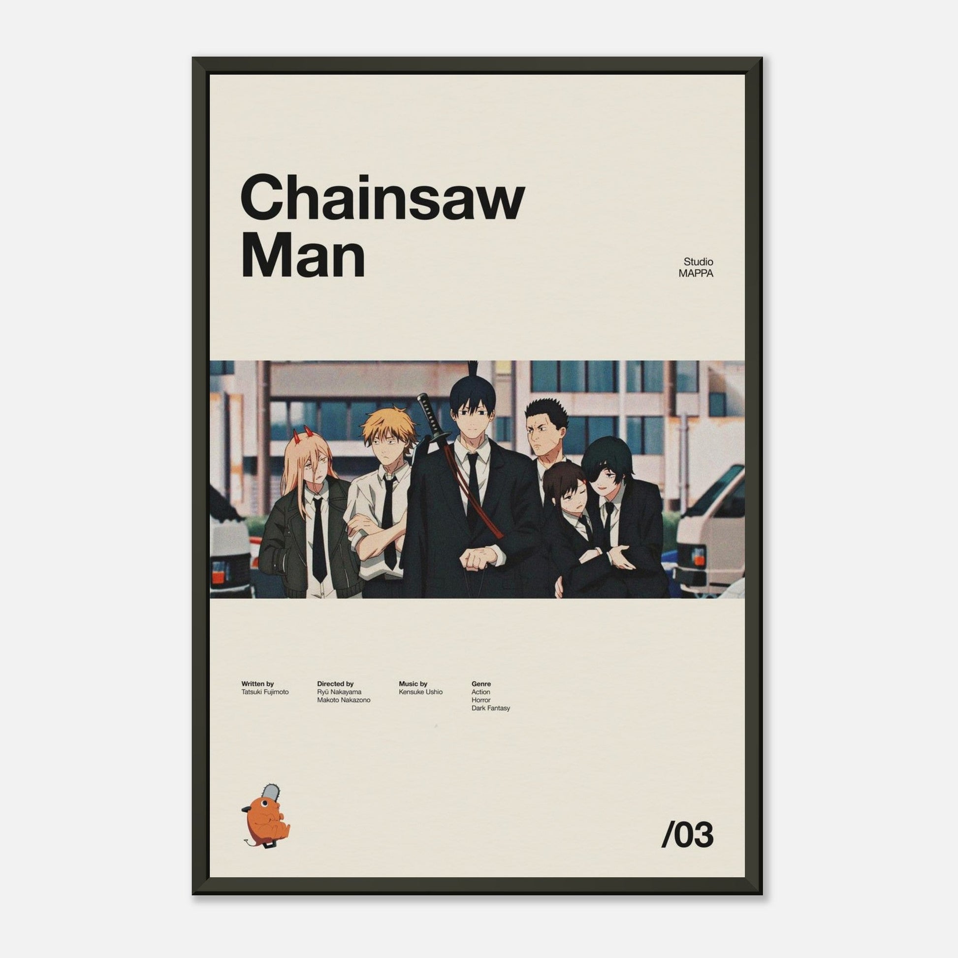 Chainsaw Man Metal 12x18