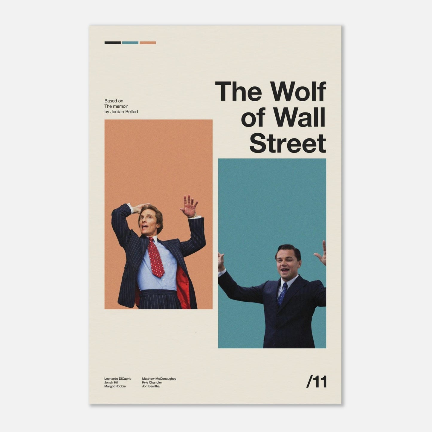 The Wolf of Wall Street No Frame 24x36
