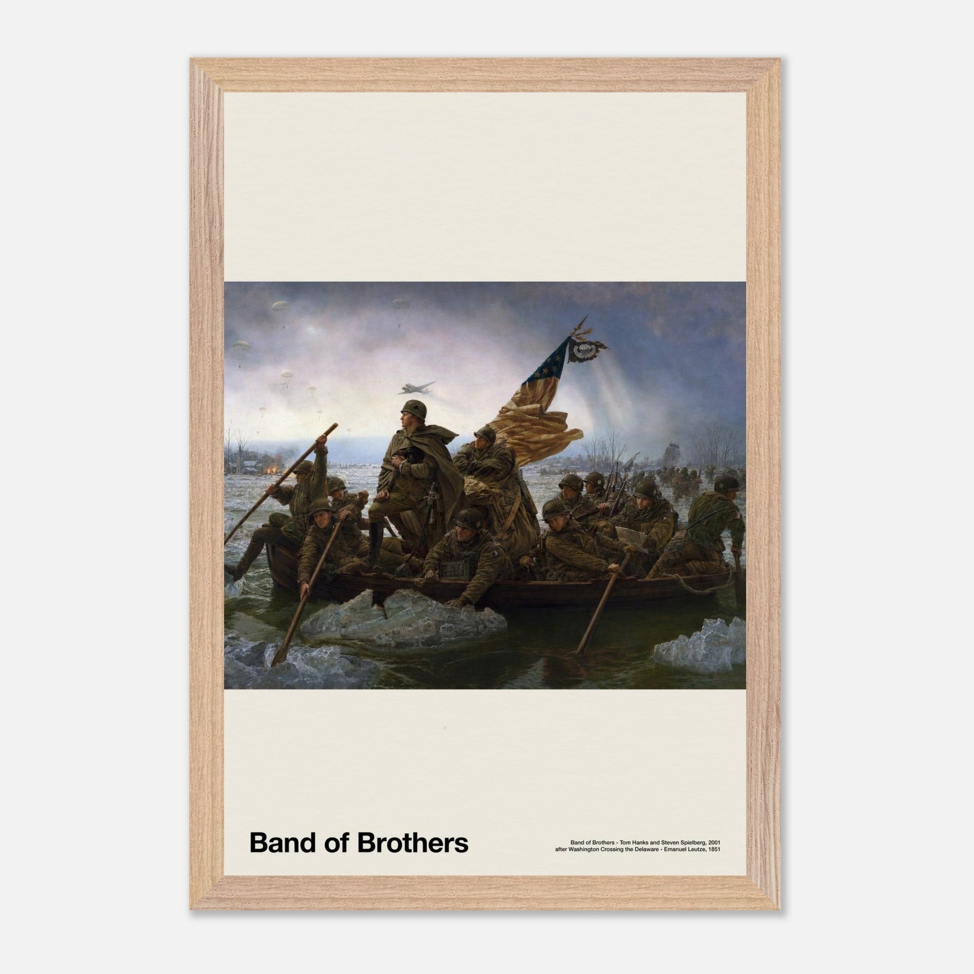 Band of Brothers Natural Wood 12x18