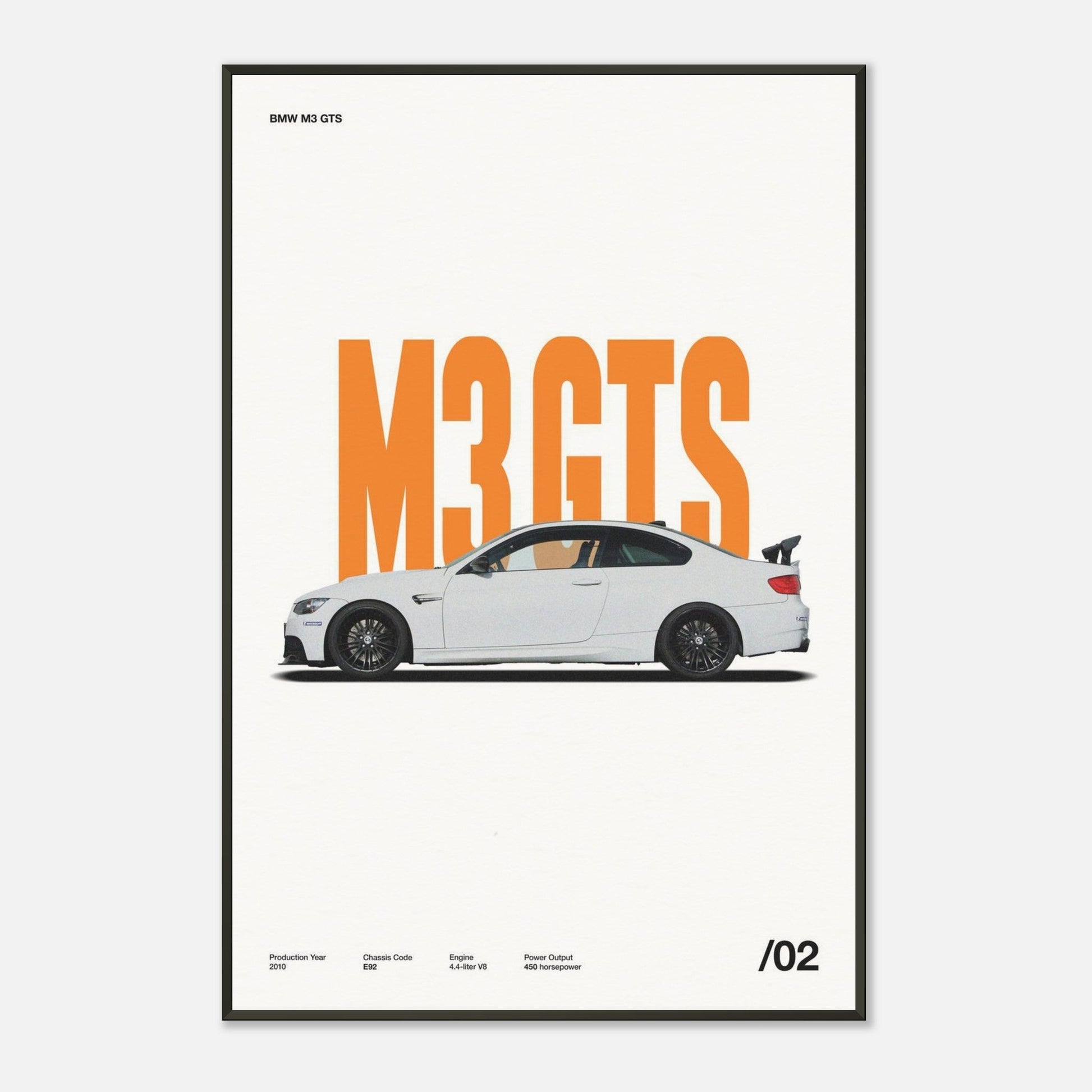 BMW M3 GTS Metal 24x36