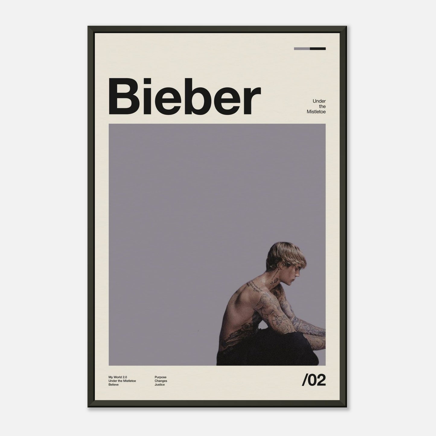 Justin Bieber Metal 16x24