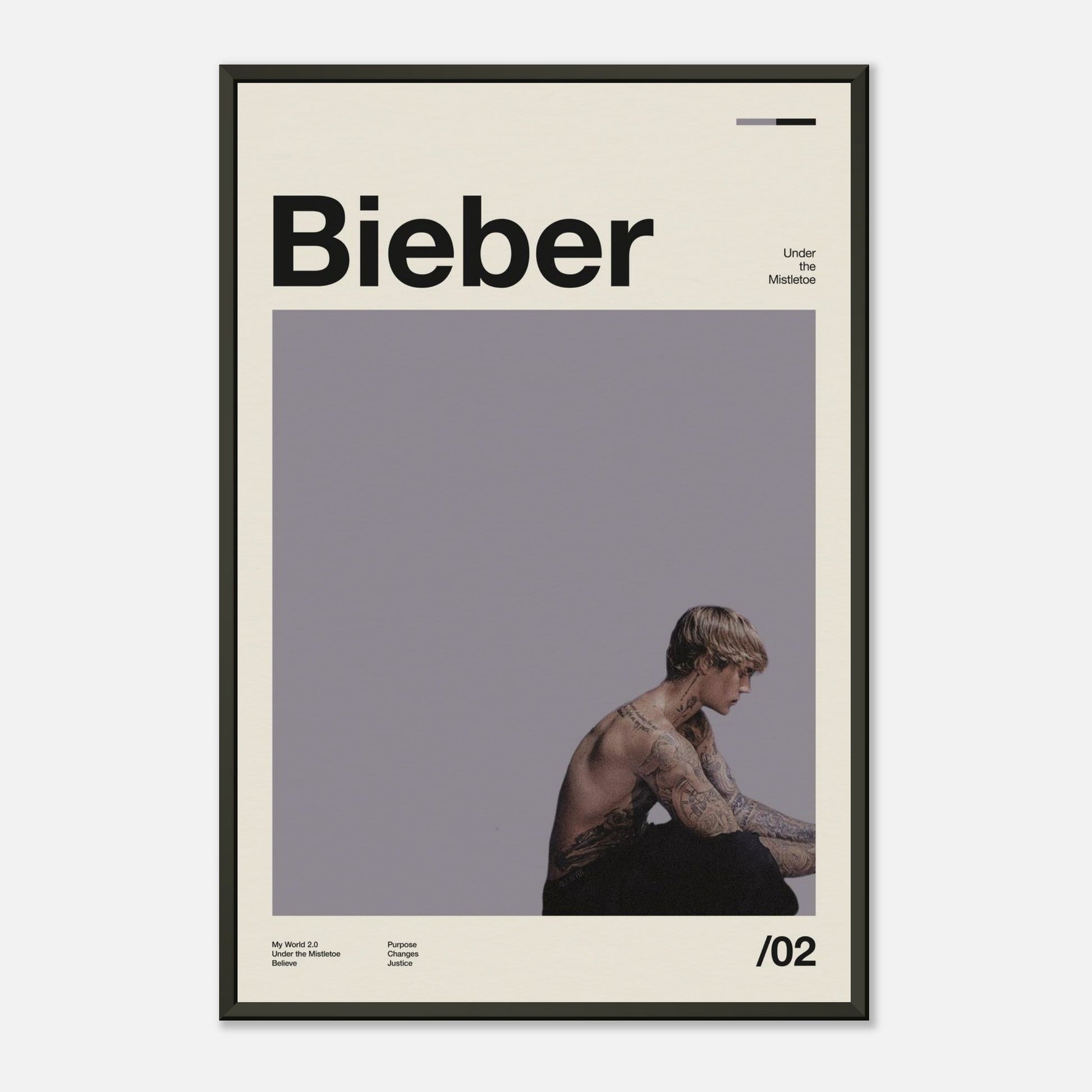 Justin Bieber Metal 16x24