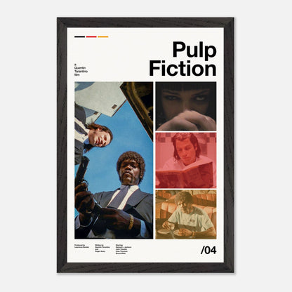 Pulp Fiction Black Wood 12x18