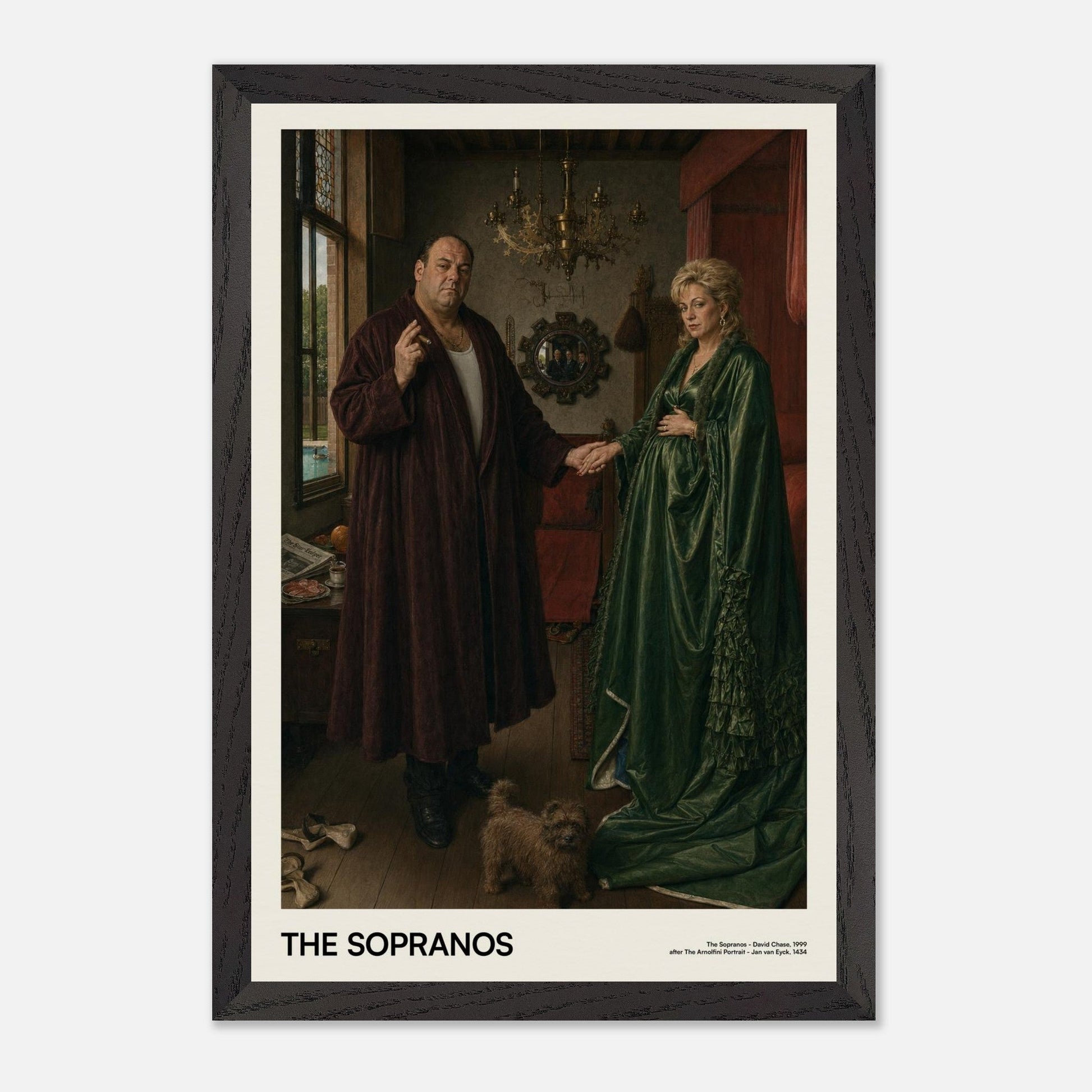 The Sopranos Black Wood 12x18