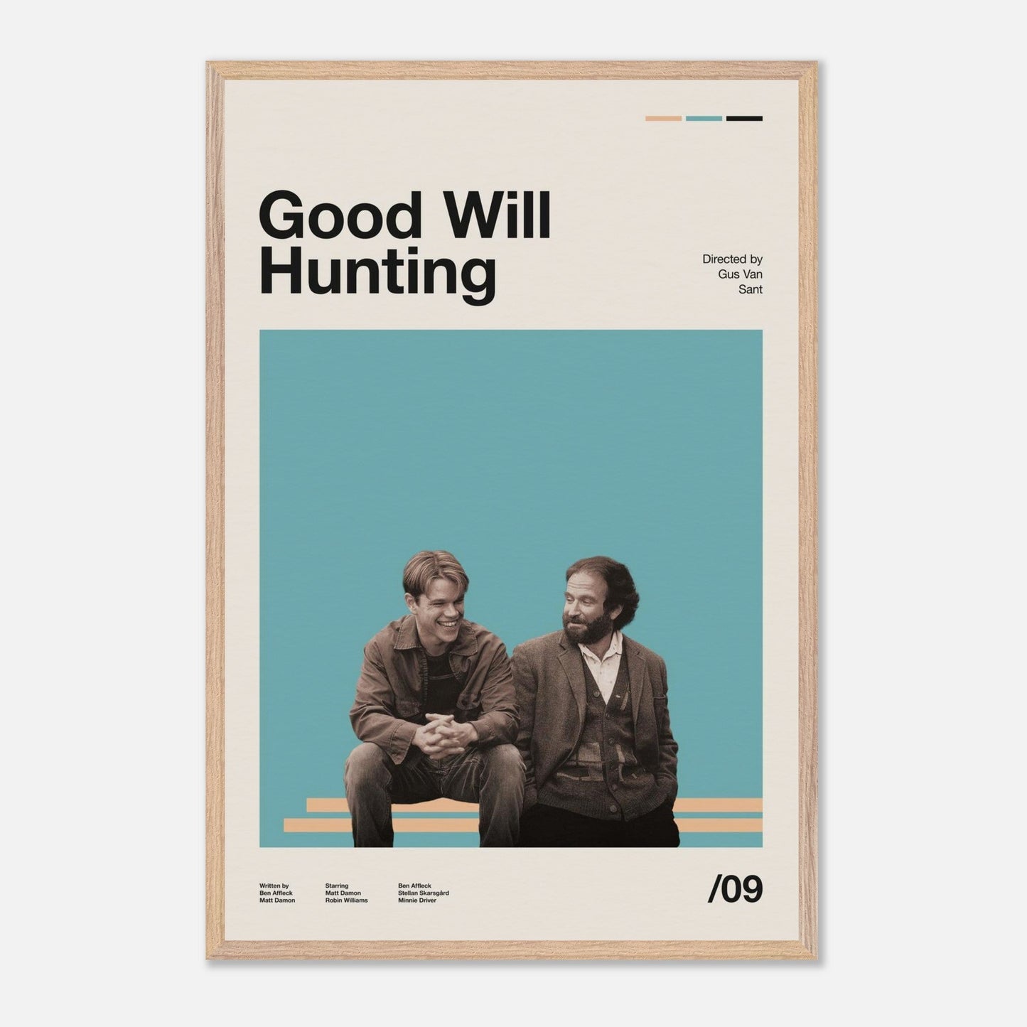 Good Will Hunting Natural Wood 24x36