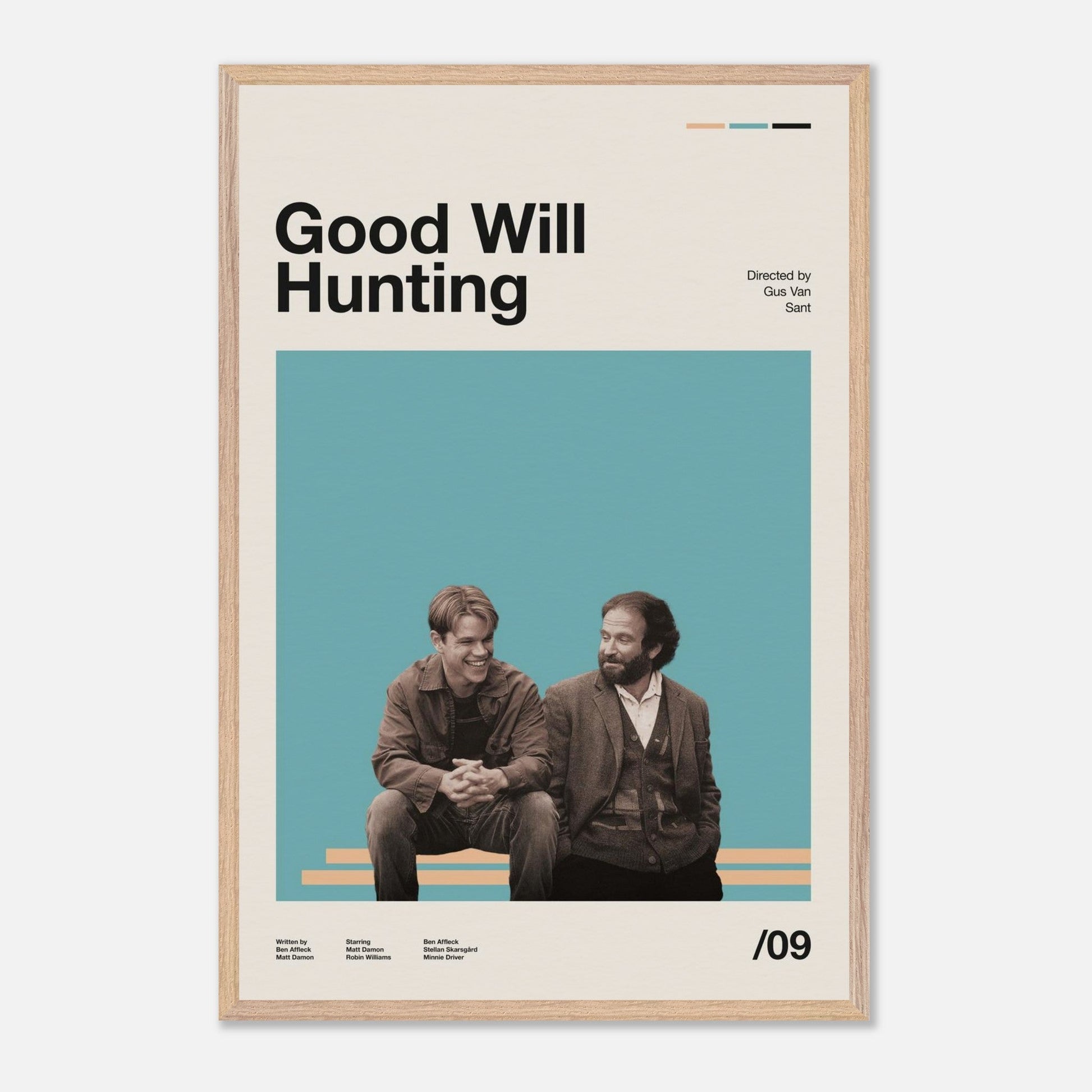 Good Will Hunting Natural Wood 24x36