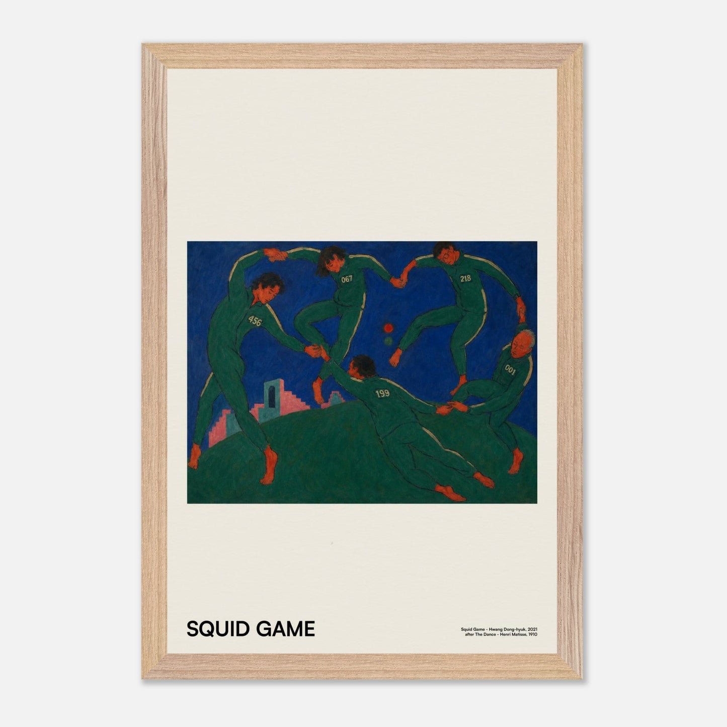 Squid Game Natural Wood 12x18