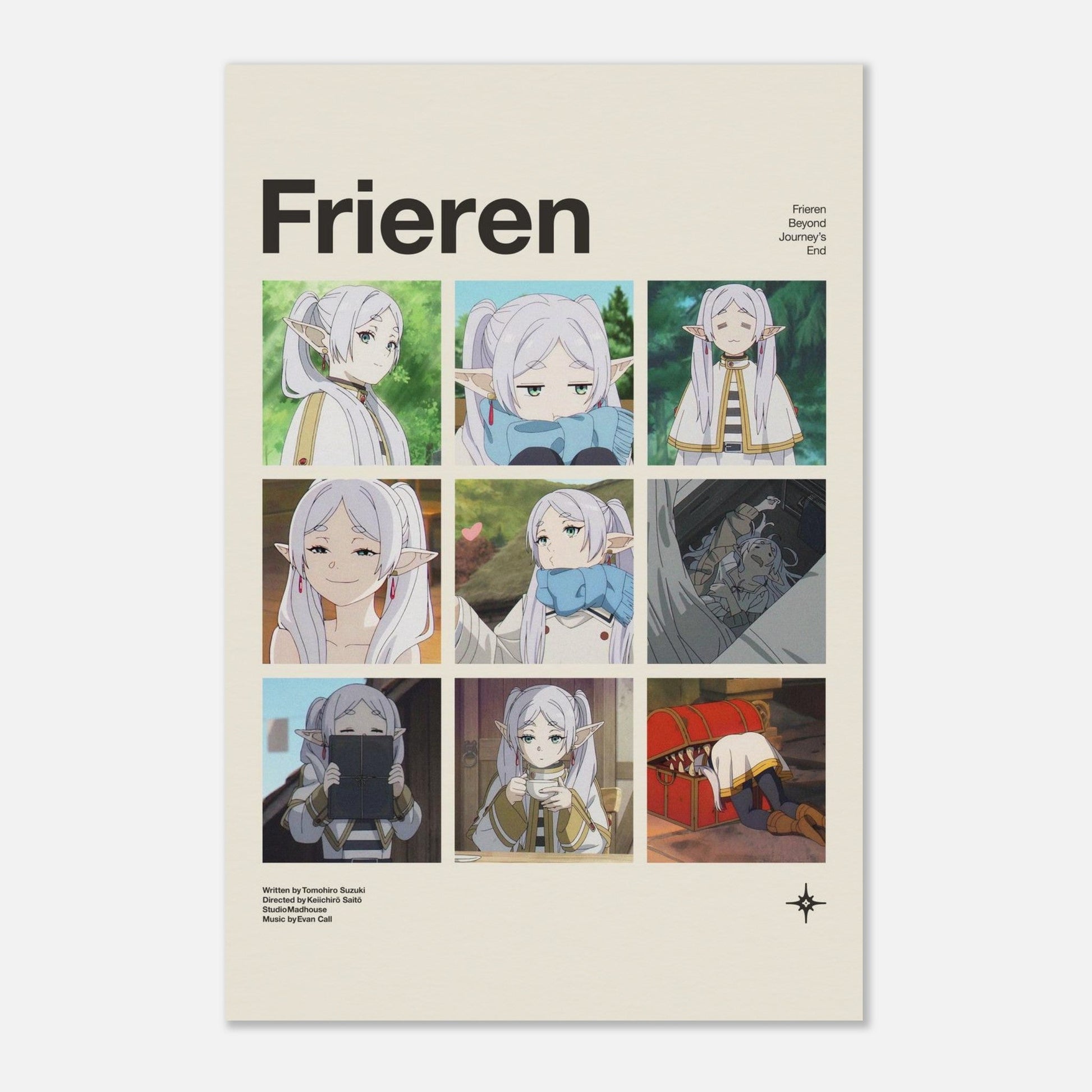 Frieren No Frame 12x18