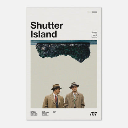 Shutter Island unframed art print mockup