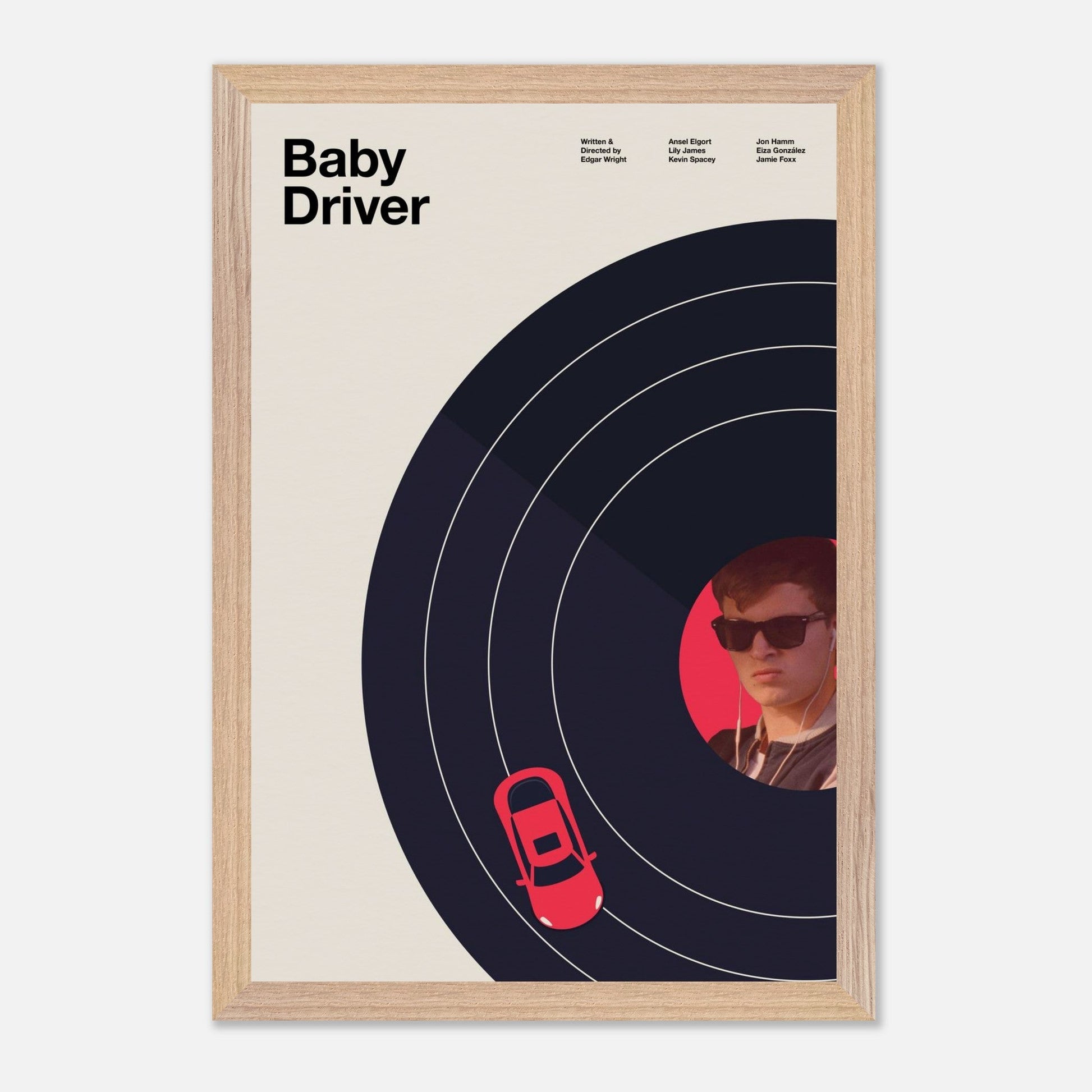 Baby Driver Natural Wood 12x18