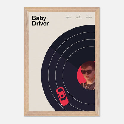 Baby Driver Natural Wood 12x18