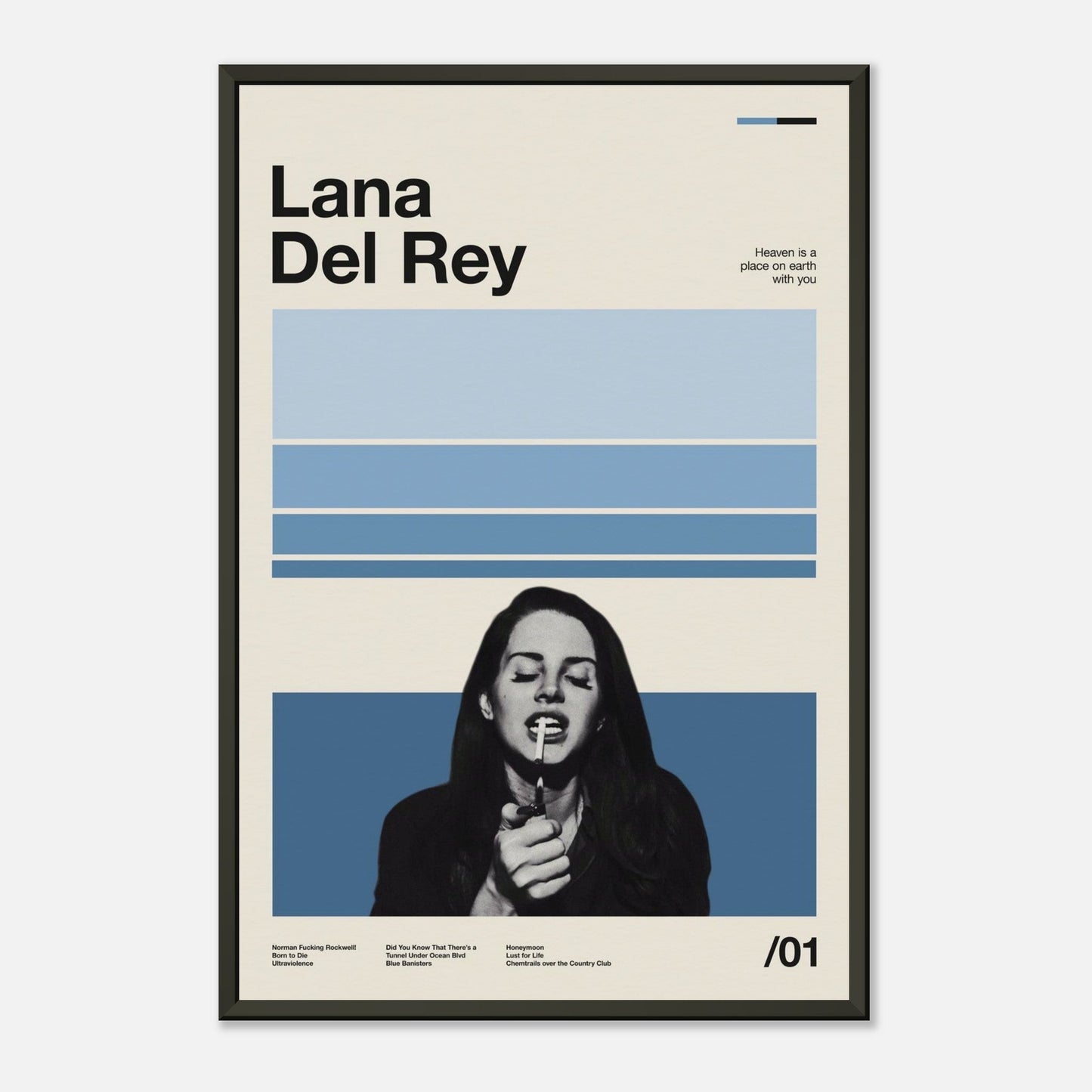 Lana Del Rey Metal 12x18