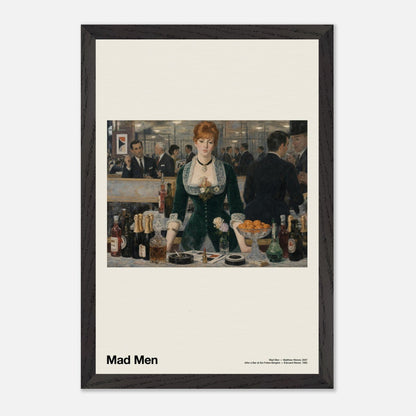 Mad Men Black Wood 12x18