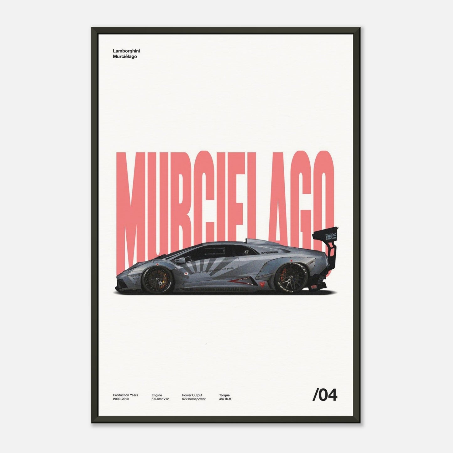 Lamborghini Murciélago Metal 16x24