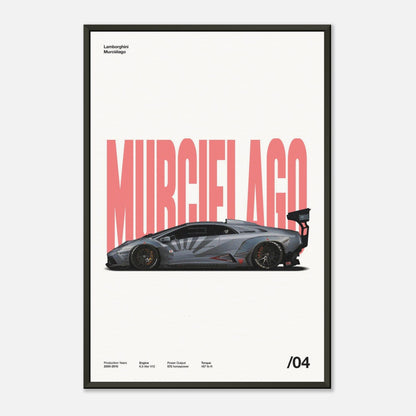 Lamborghini Murciélago Metal 16x24