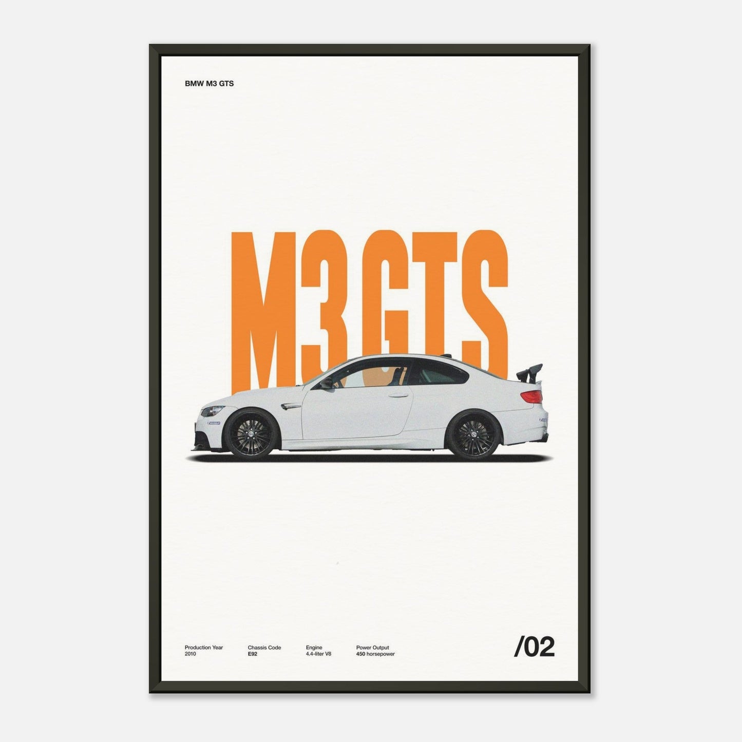 BMW M3 GTS Metal 16x24