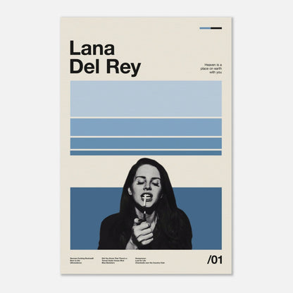 Lana Del Rey No Frame 16x24