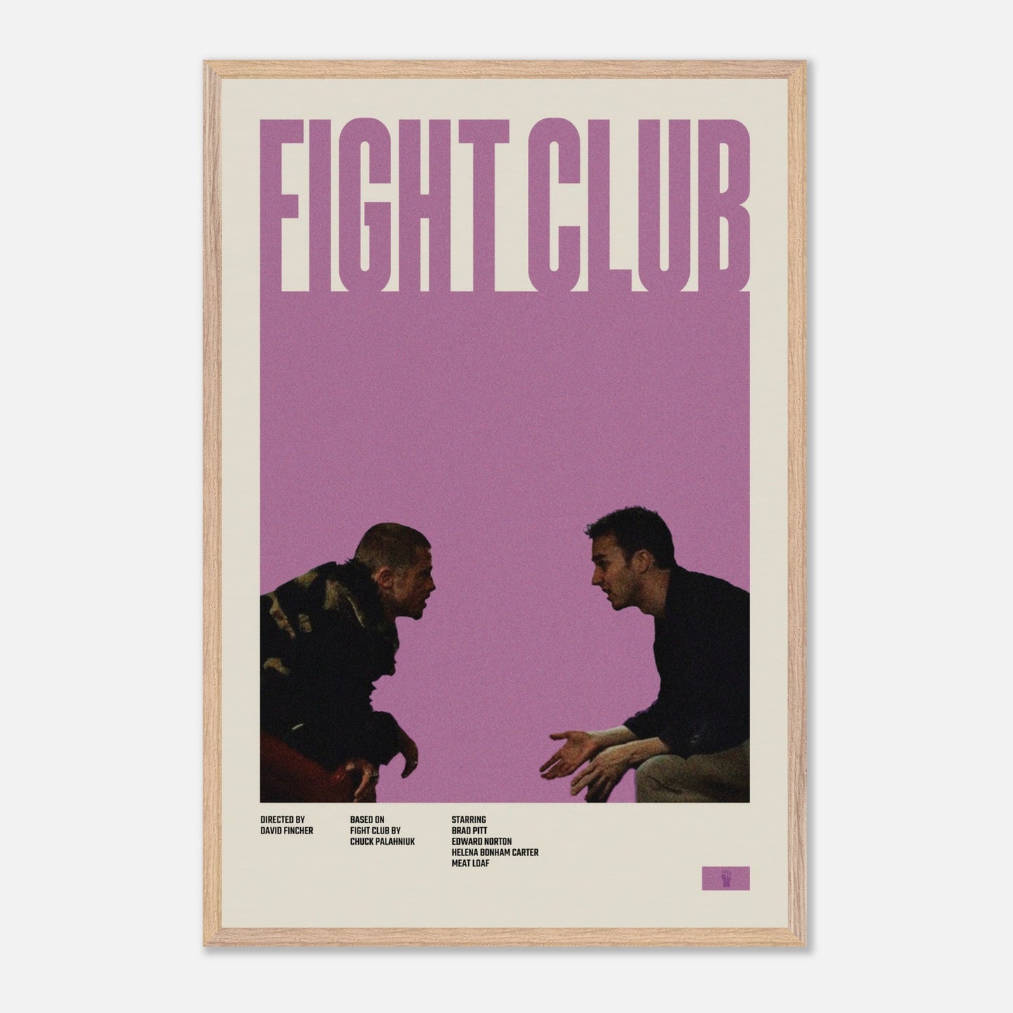 Fight Club Natural Wood 24x36