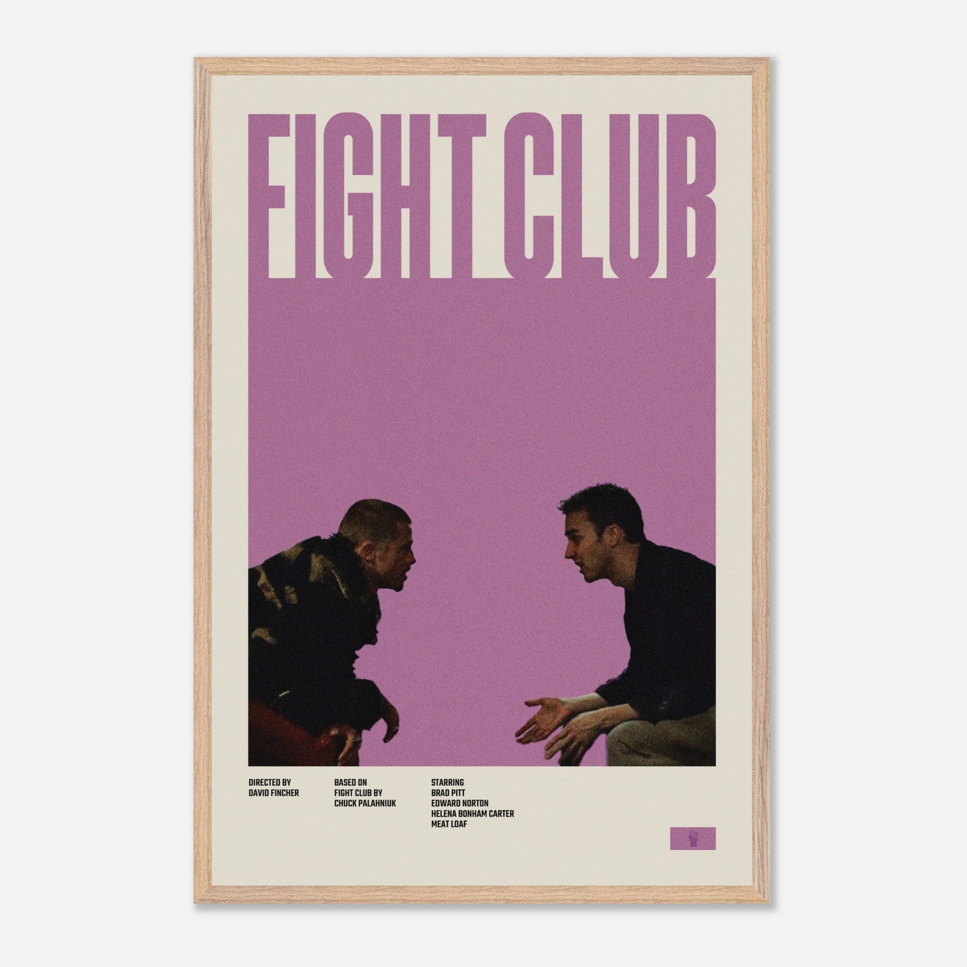Fight Club Natural Wood 24x36