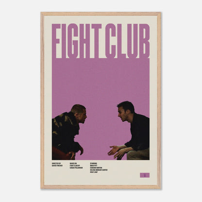 Fight Club Natural Wood 24x36