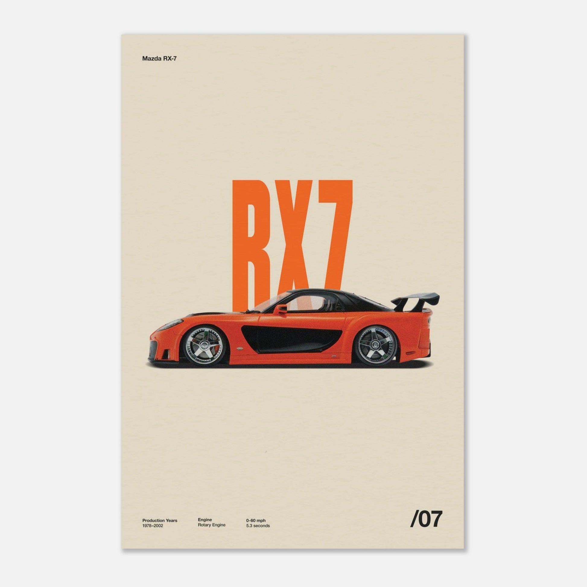Mazda RX-7 No Frame 24x36