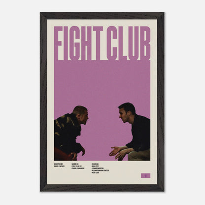 Fight Club Black Wood 12x18