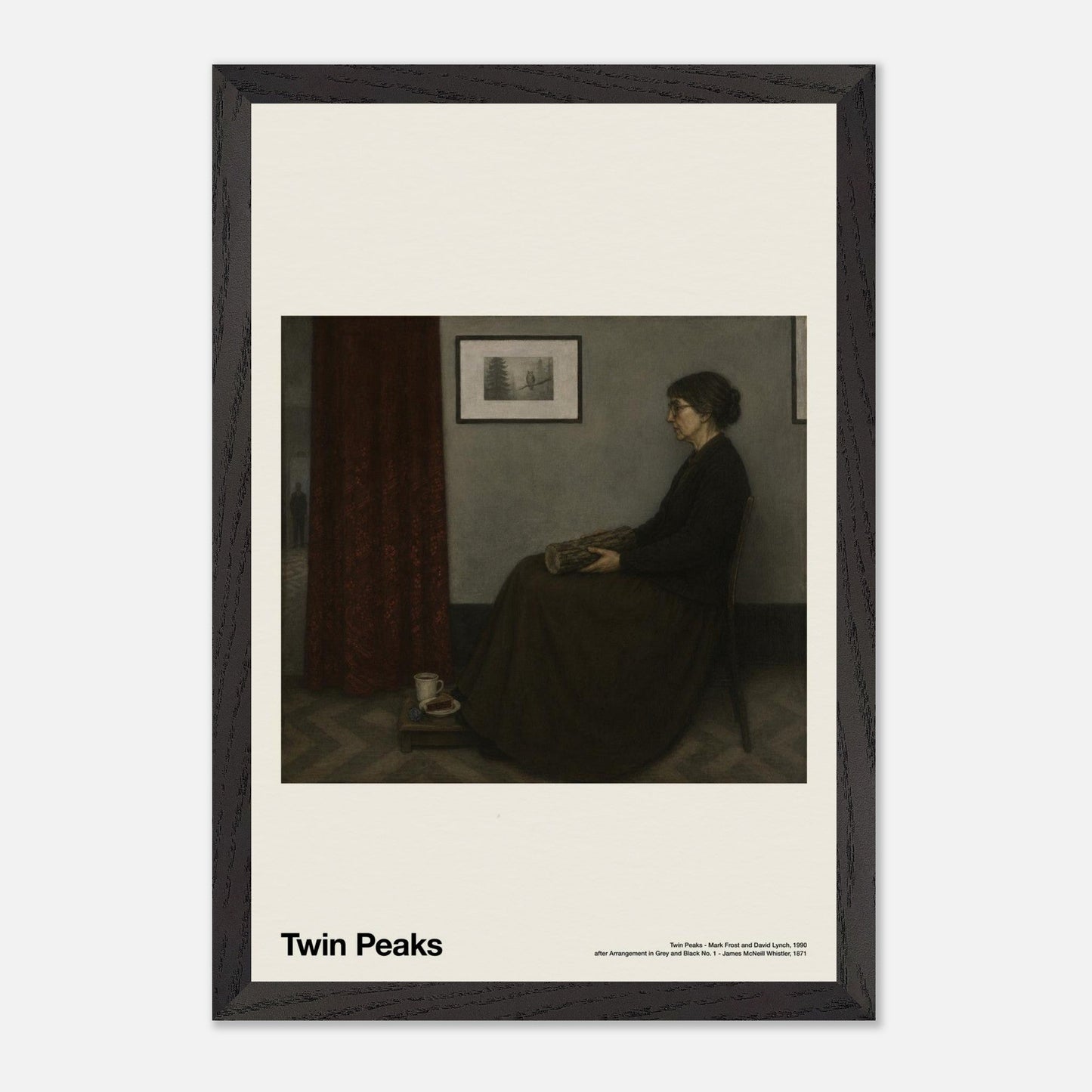 Twin Peaks Black Wood 12x18