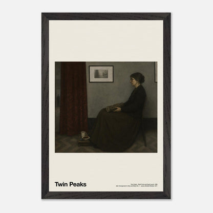 Twin Peaks Black Wood 12x18